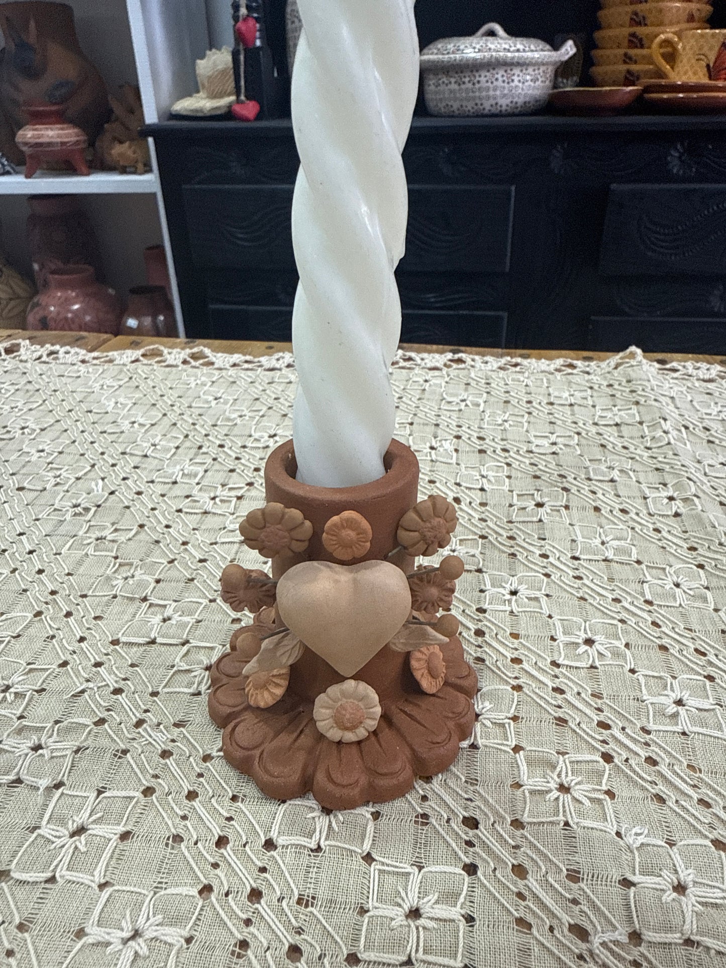 Portavelita Metepec corazón