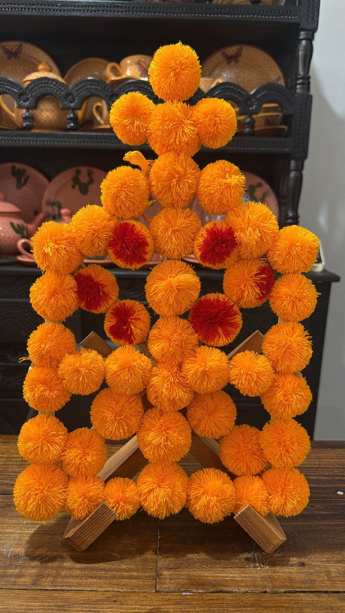 Arreglo cempasúchil para altar noche de ánimas