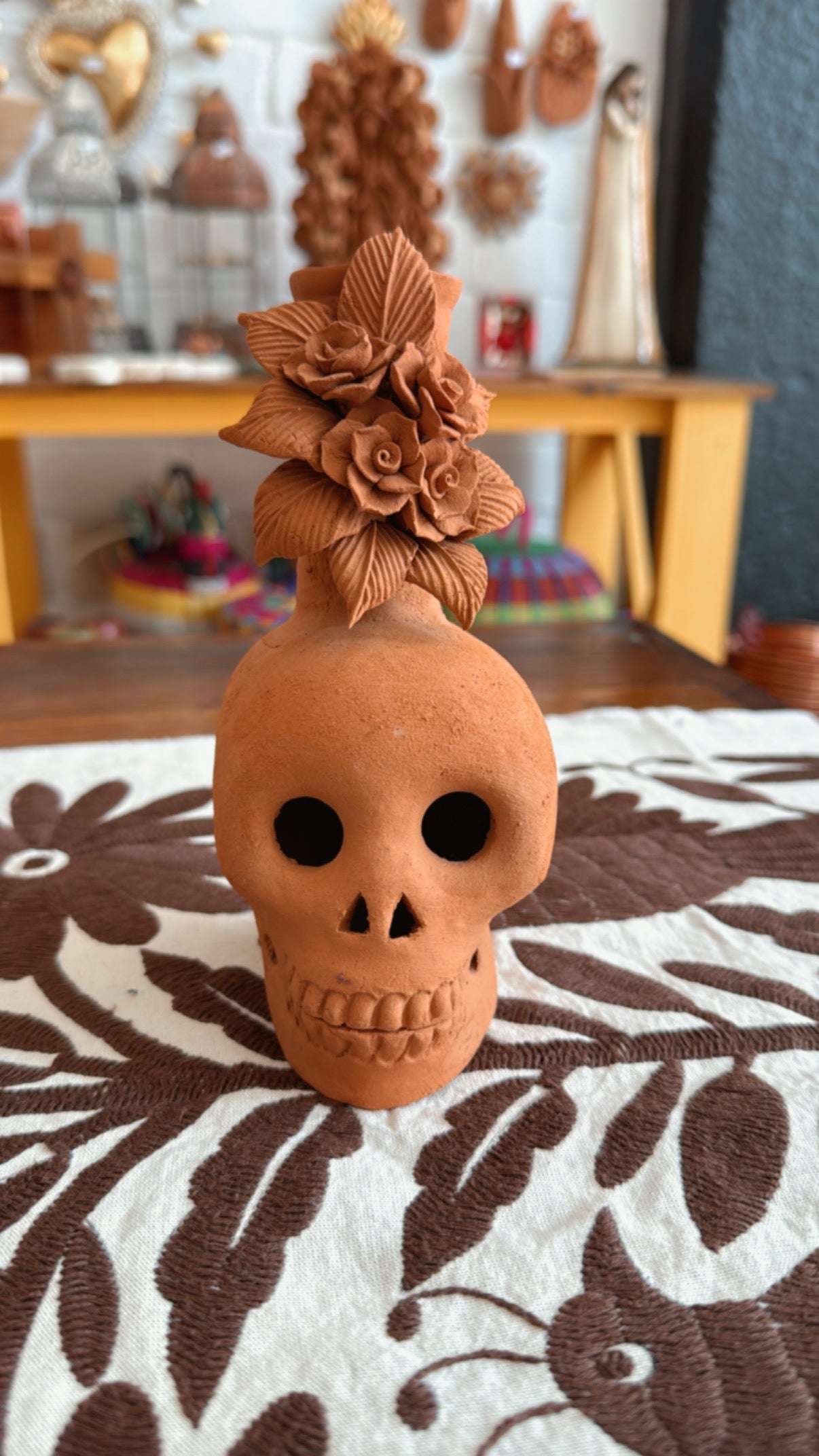 Portavela amor eterno flores