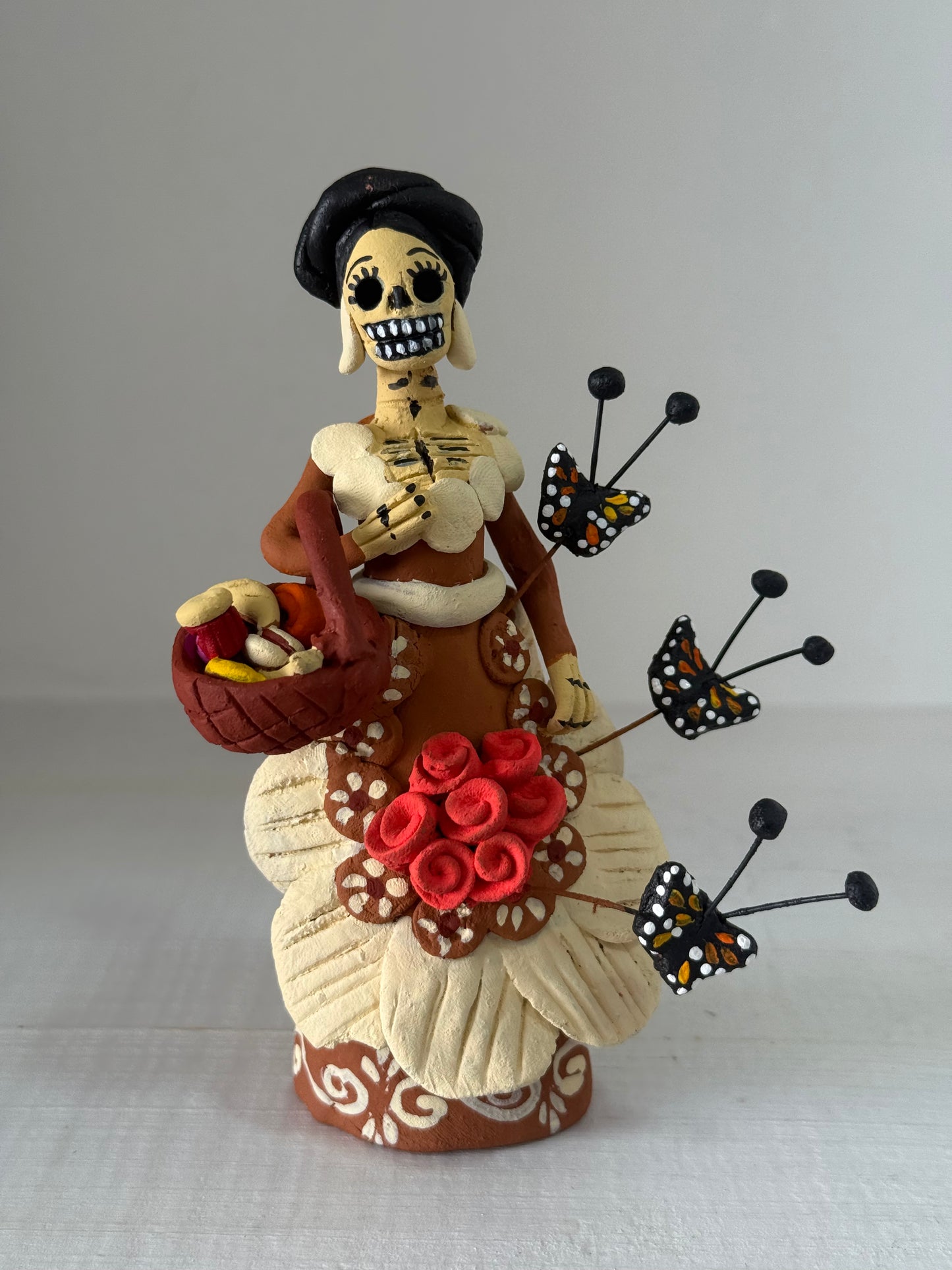 Catrina miniatura panecitos noche de muertos
