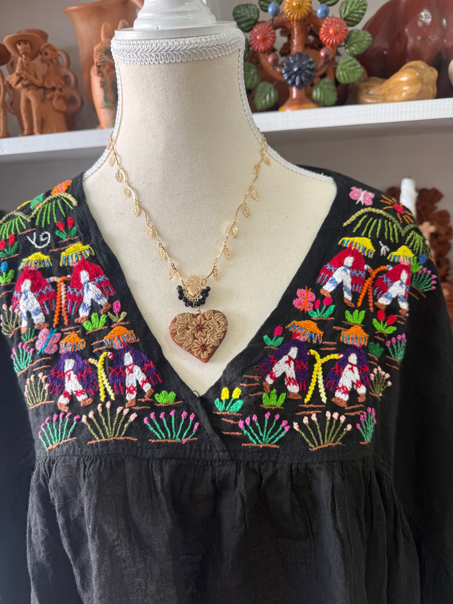 Blusa Unitalla de historias de viejitos Tzintzuntzan mujer