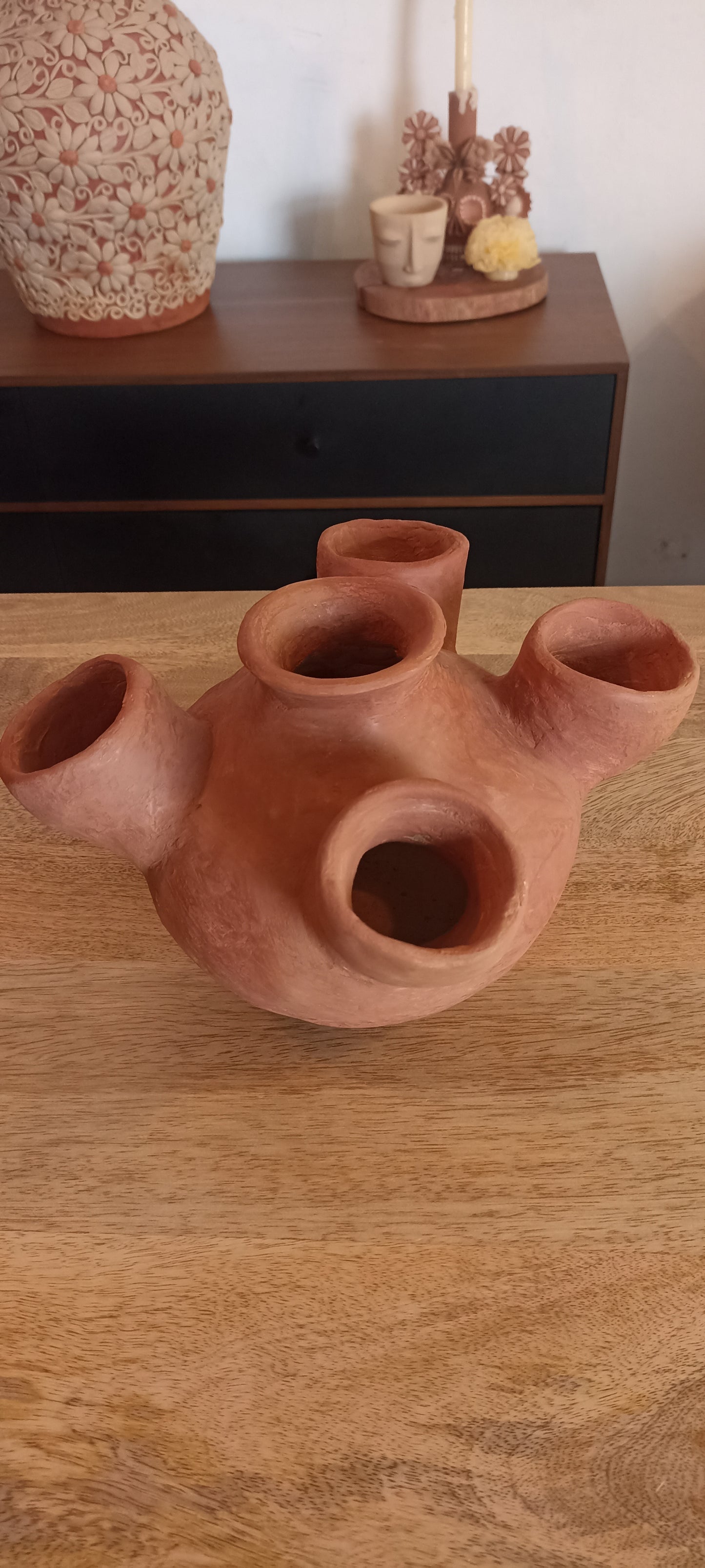 Jarrón de Atzompa 5 bocas