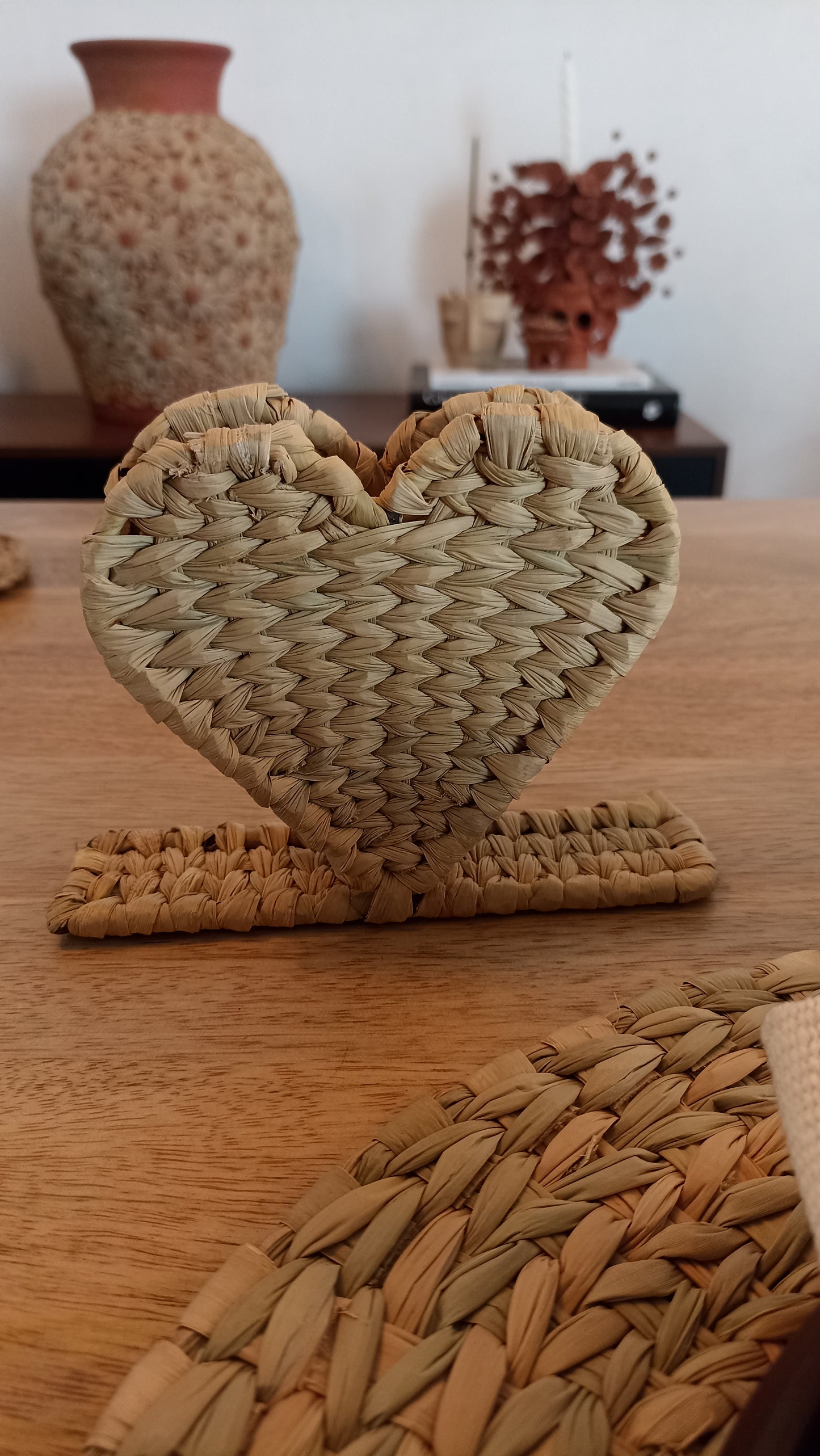 Servilletero de corazón chuspata