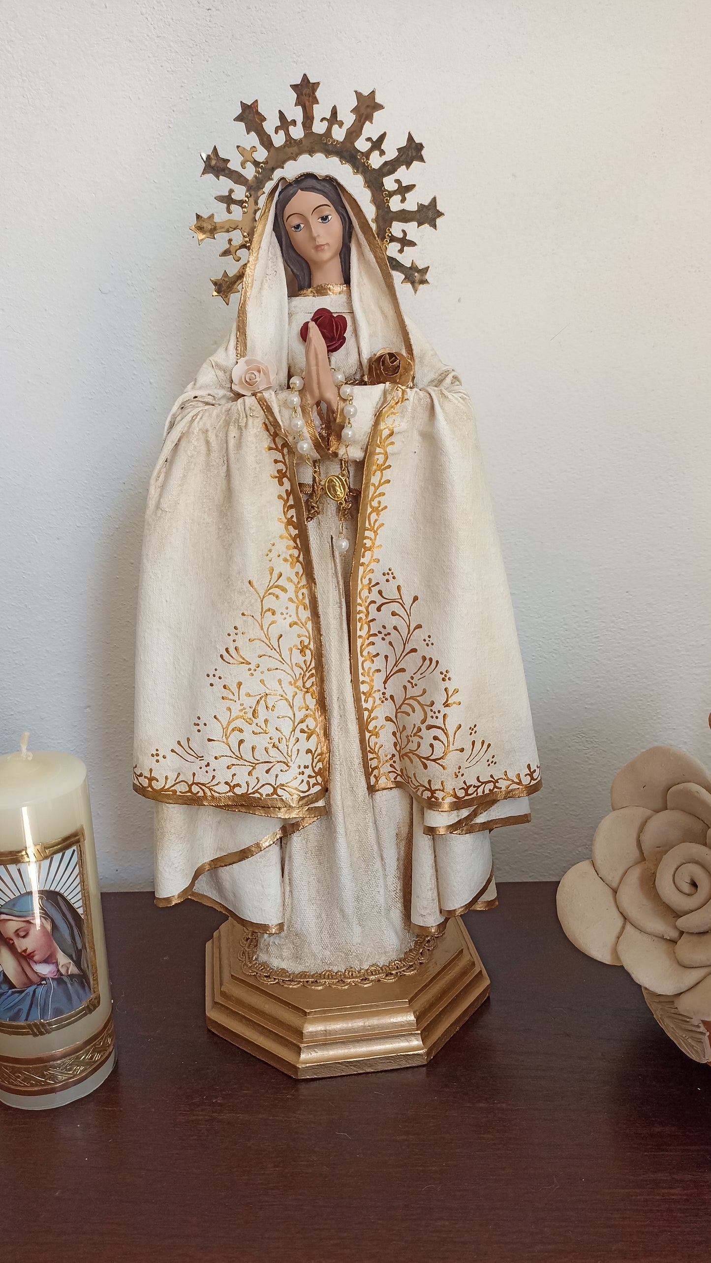 Virgen de Rosa Mística religioso