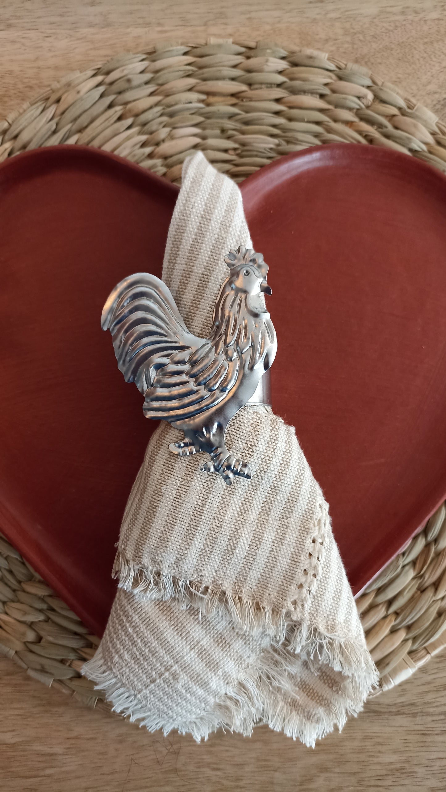 Pack de 4 Anillos de gallito latón