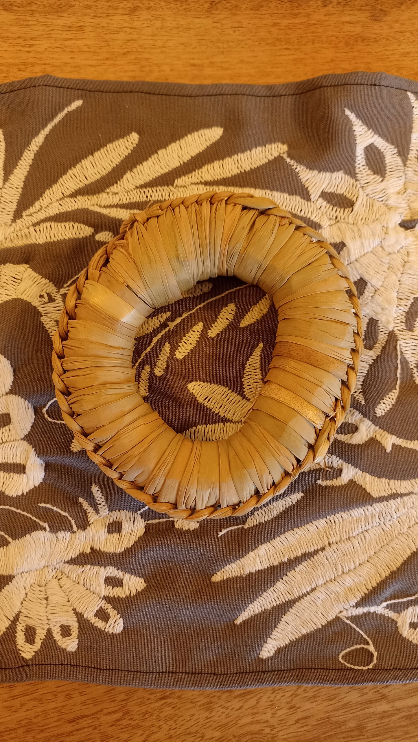 Par de Rodete de chuspata de 15 cms de diámetro