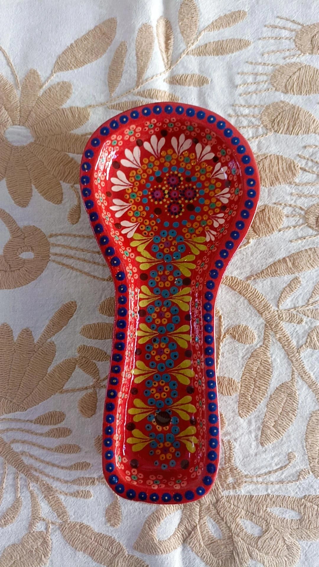 Portacuchara rojo modelo 2 Capula Colors