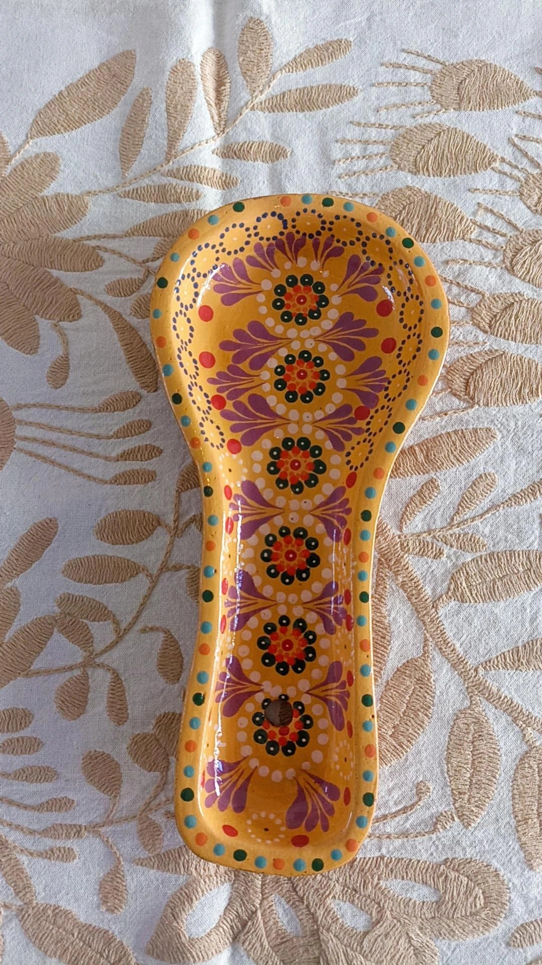 Portacuchara amarillo Capula Colors