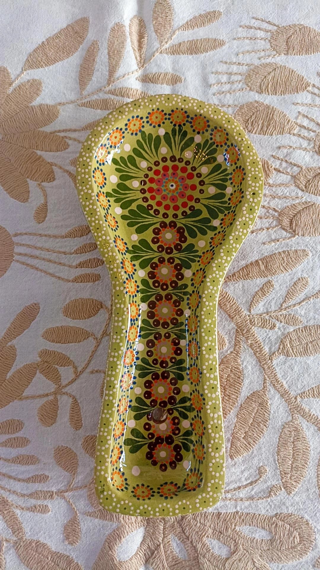 Portacuchara verde Capula Colors