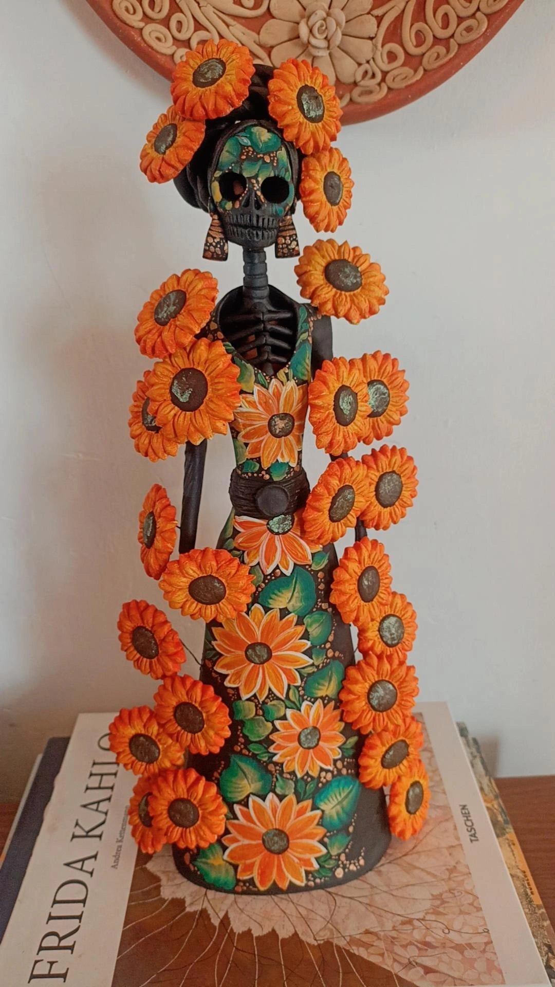 Catrina girasoles colección día de muertos