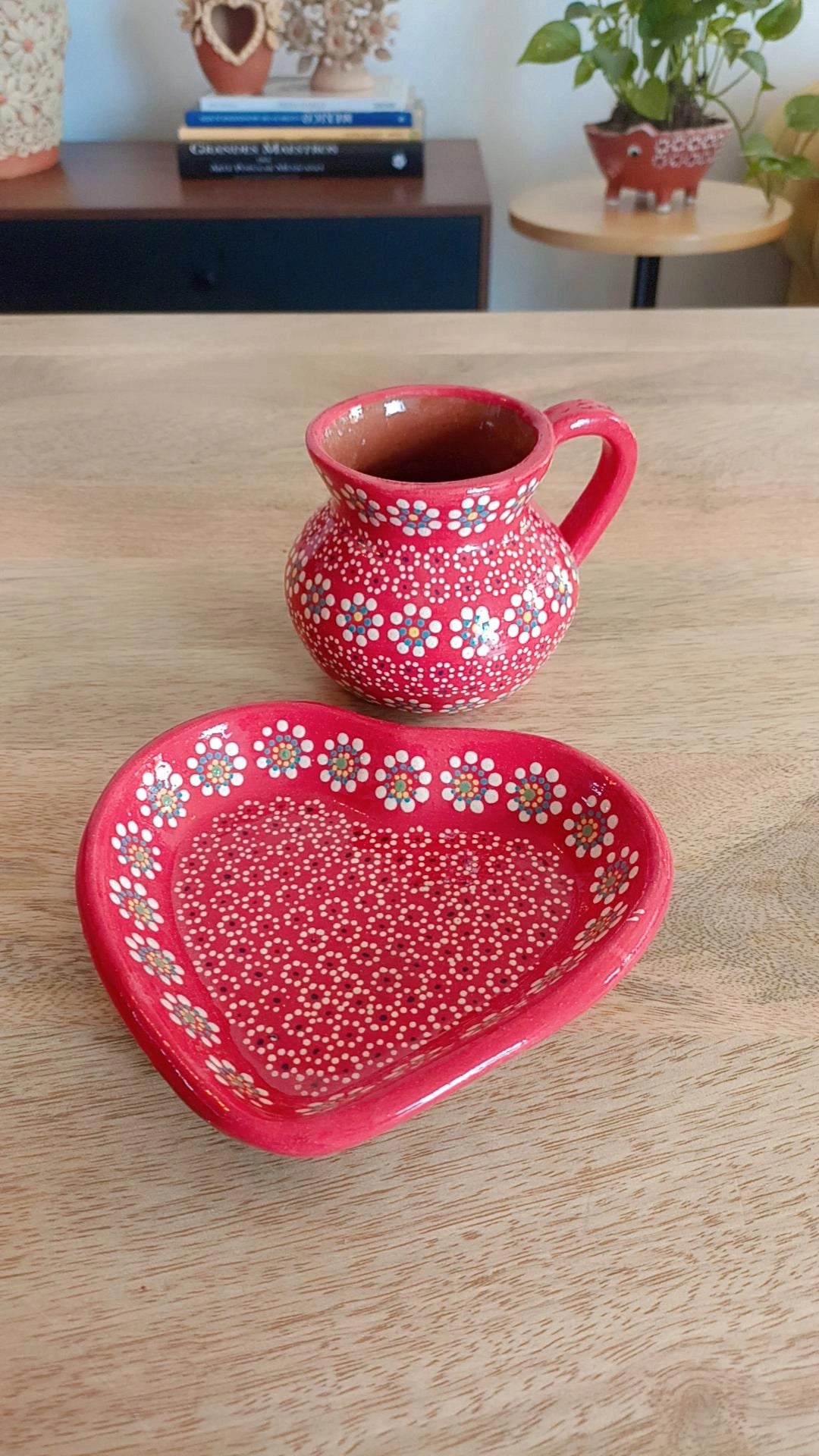 Set de taza y plato Capula Valentín modelo 1