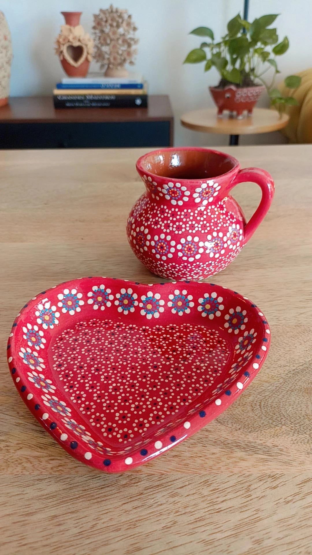 Set de taza y plato Capula Valentín modelo 2