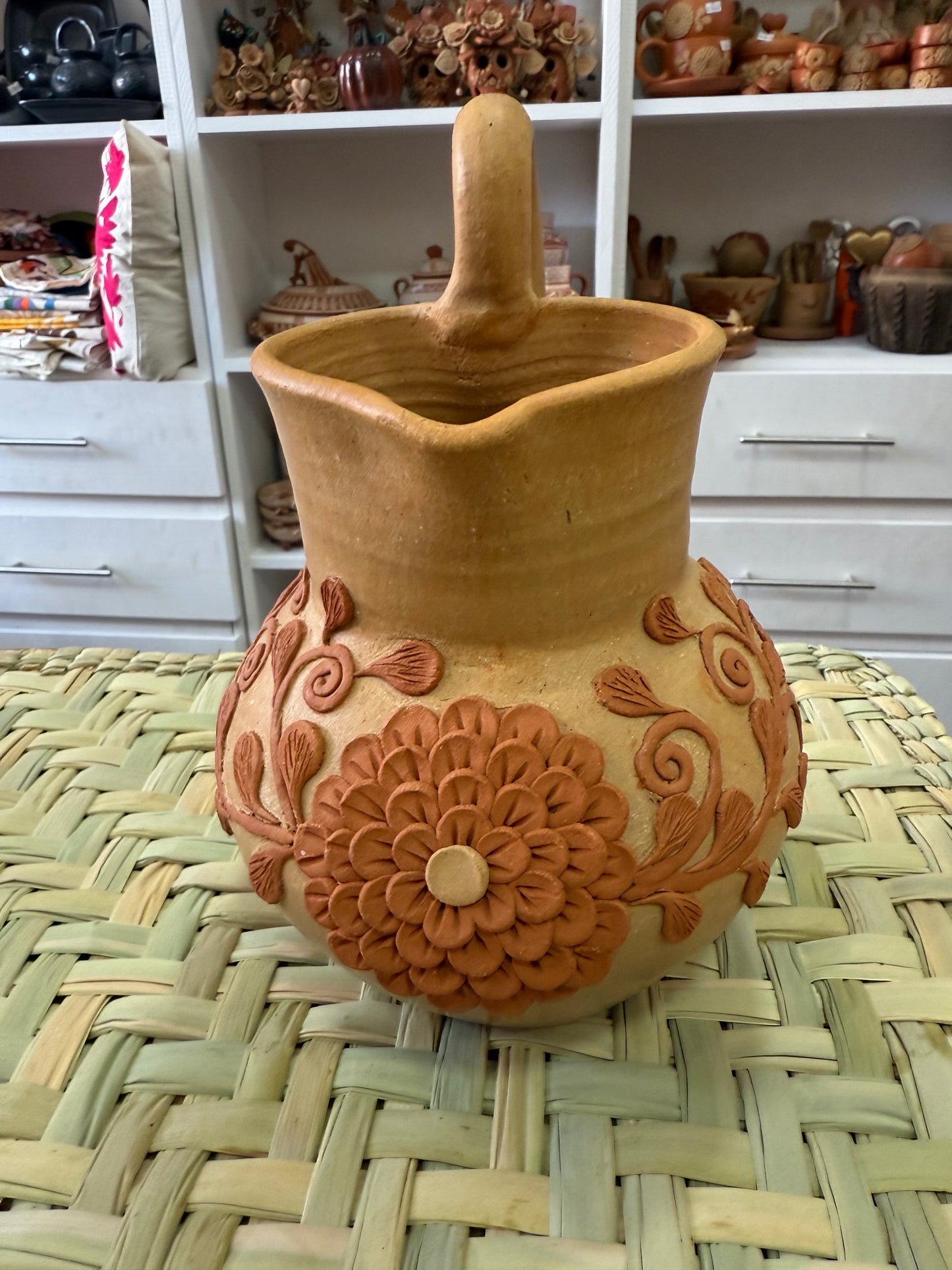 Jarra boca de corazón Atzompa 2