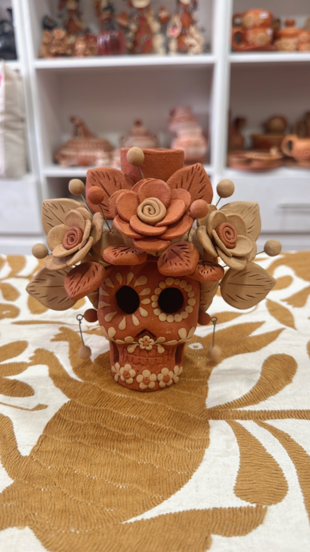 Portavela de cráneo Atzompa modelo 2