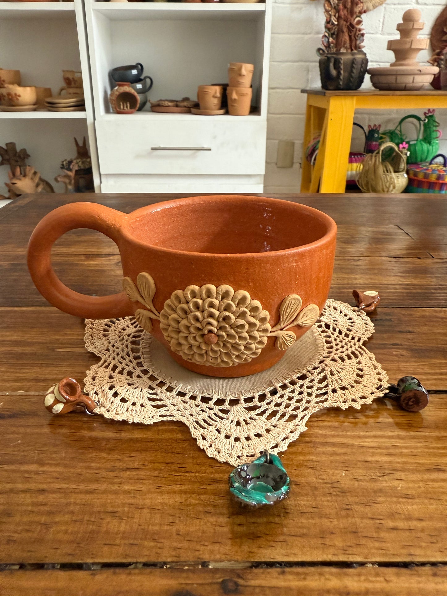 Taza roja Atzompa