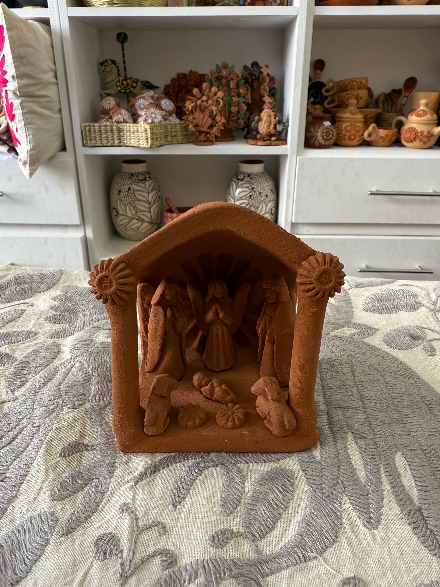 Nacimiento estilo casita Metepec navidad