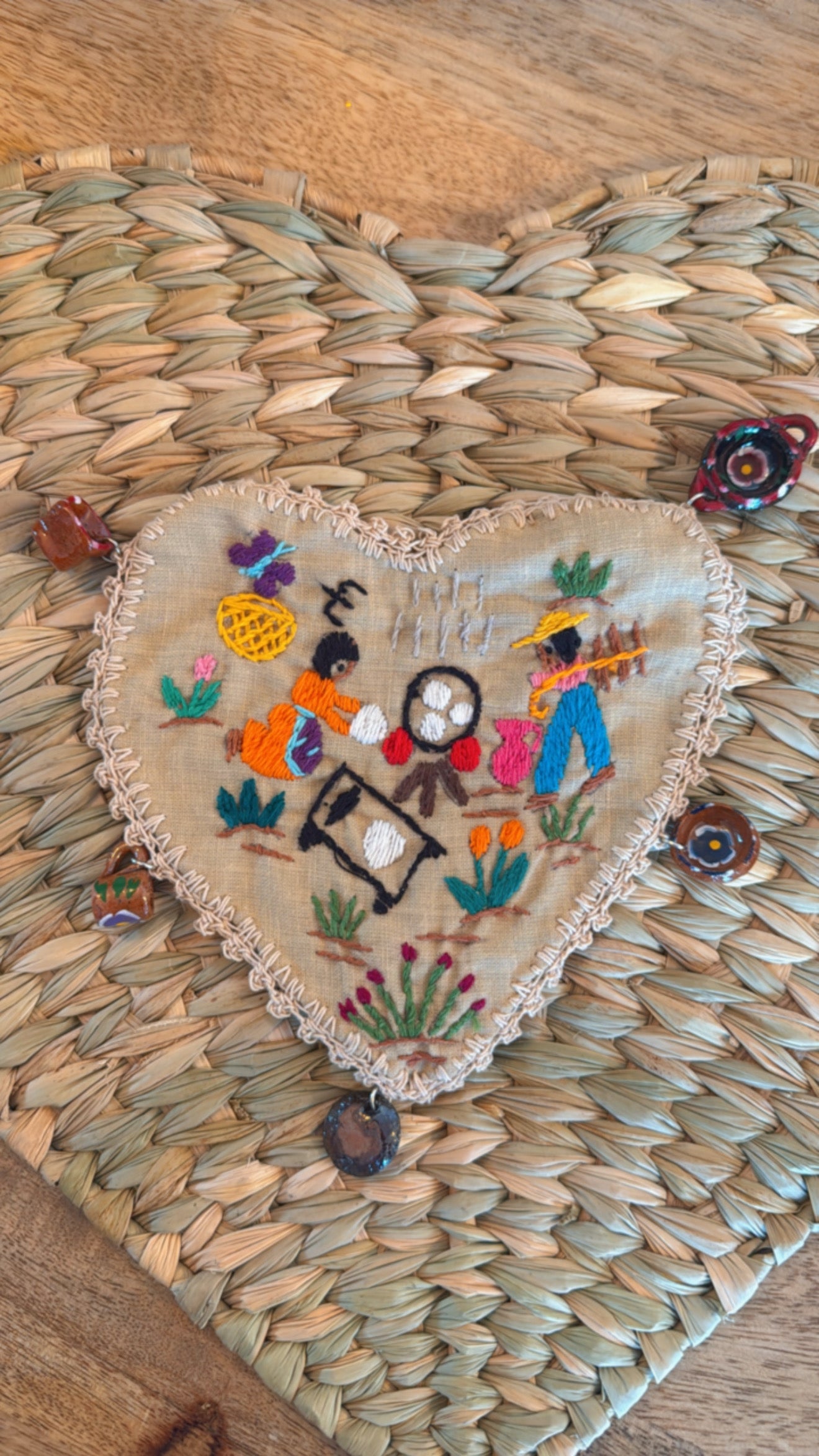 Portavaso beige hacer tortillas Tzintzuntzan