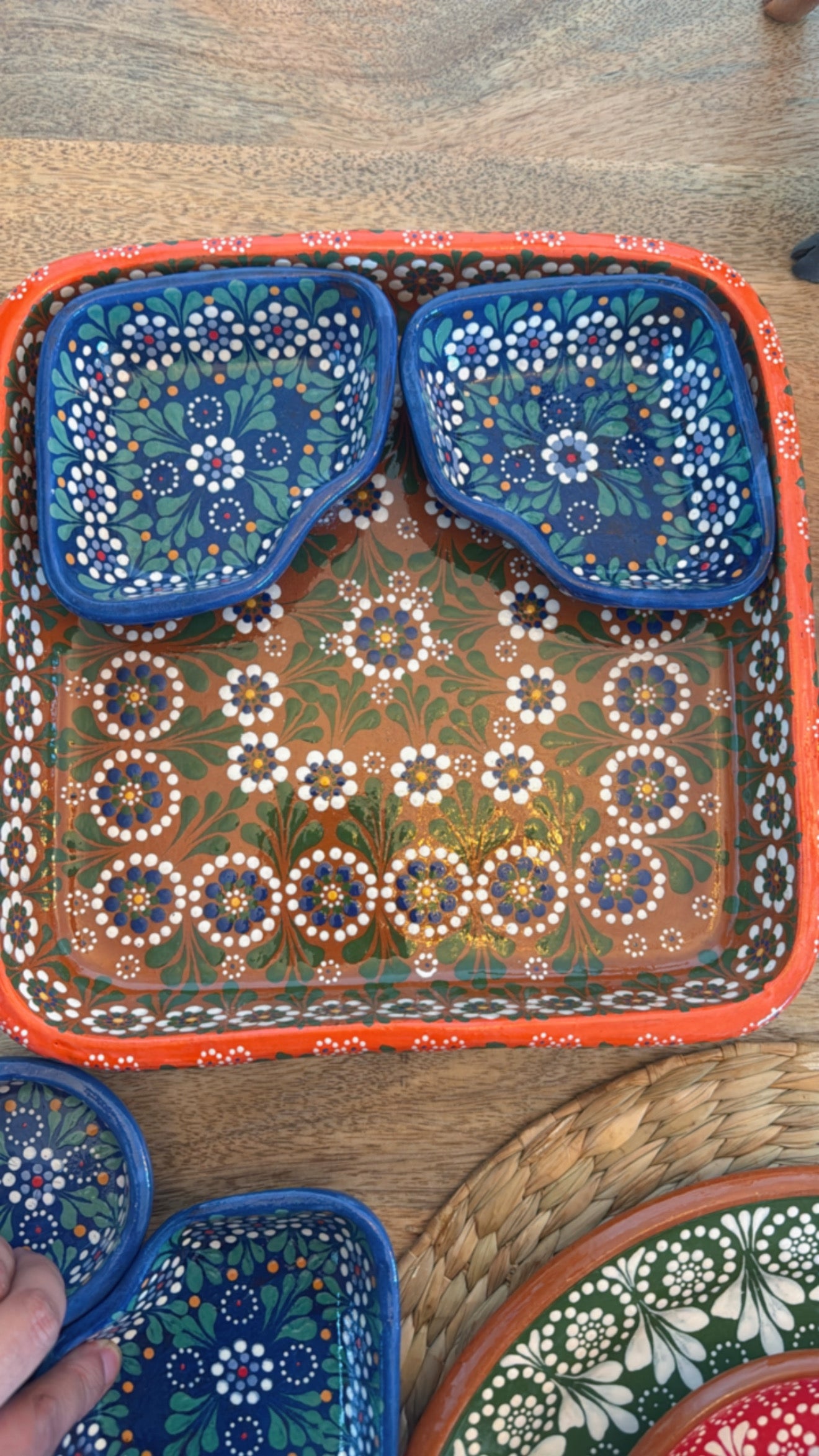 Botanero azul Capula Navidad