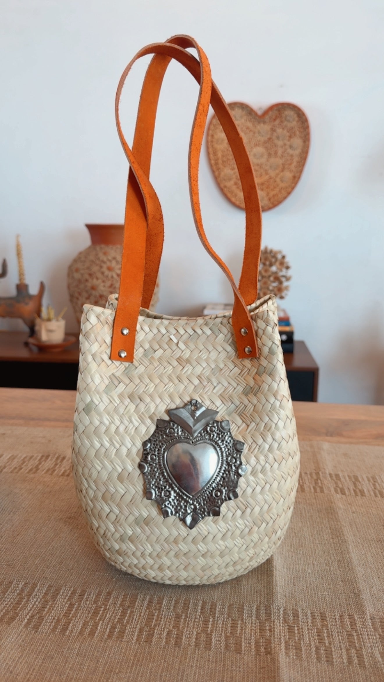 Bolsa de palma mediana asa larga