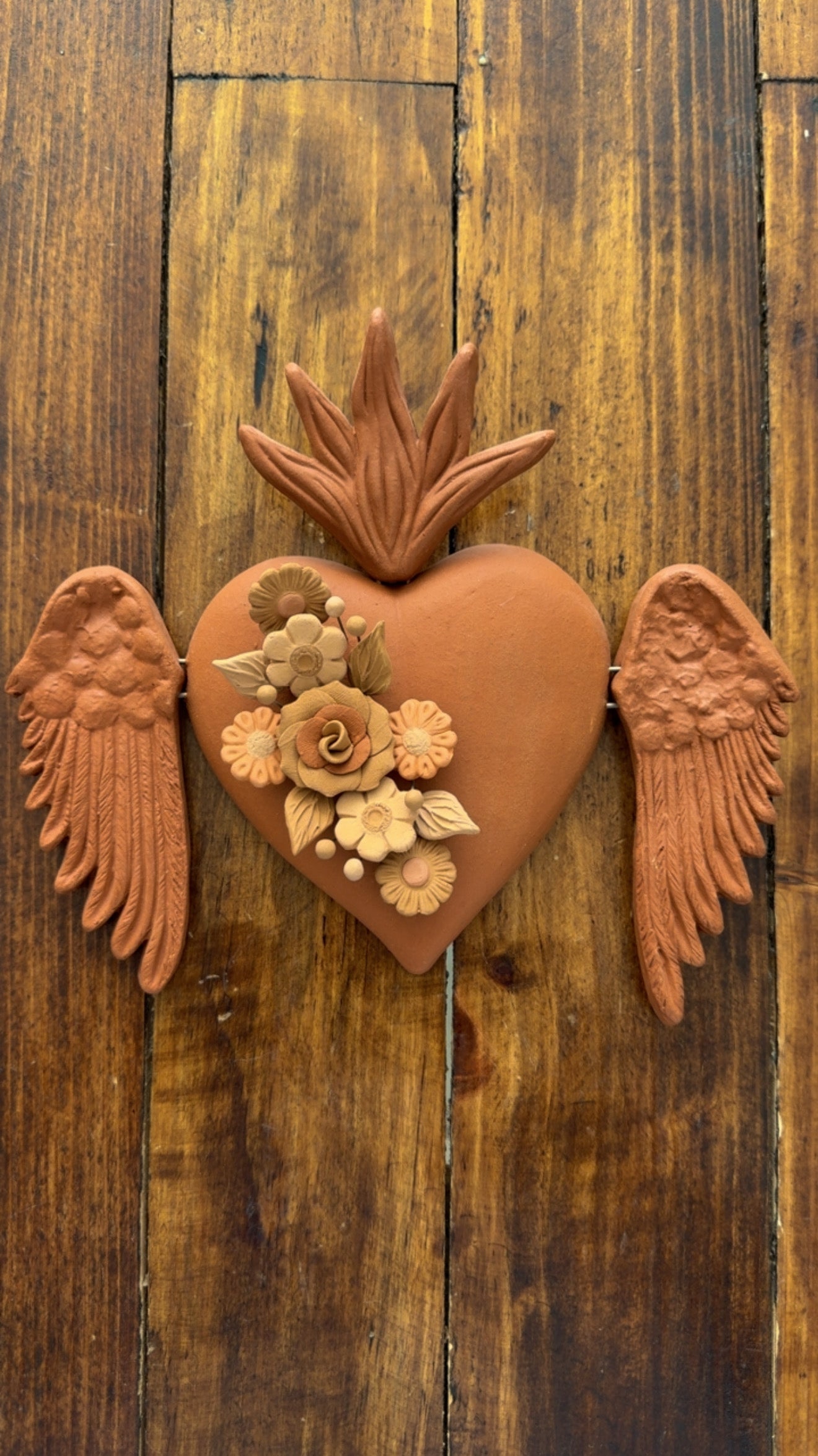 Corazón con alas modelo 2 Metepec