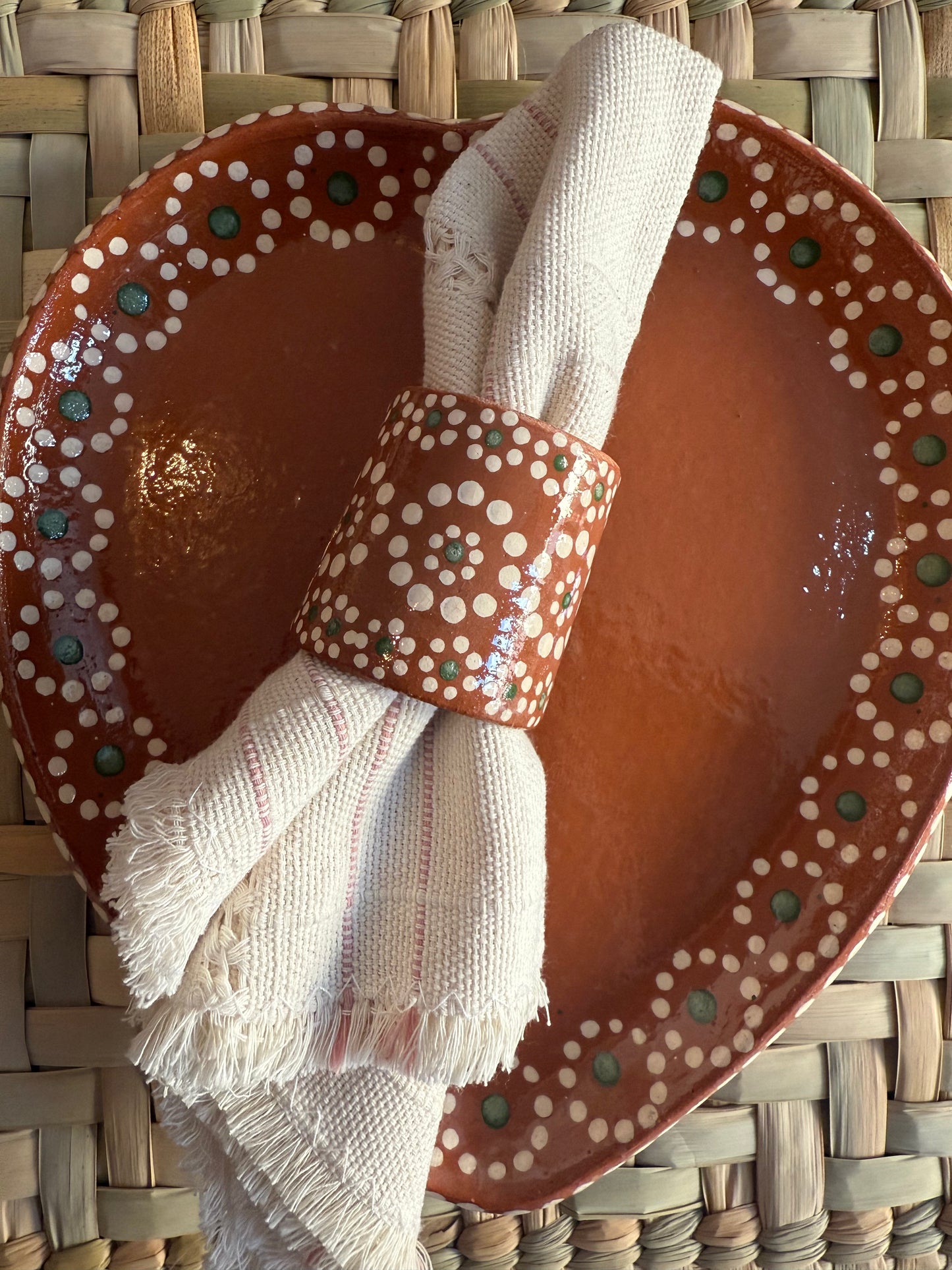 Juego de 2 anillos para servilleta de Capula mi tierra