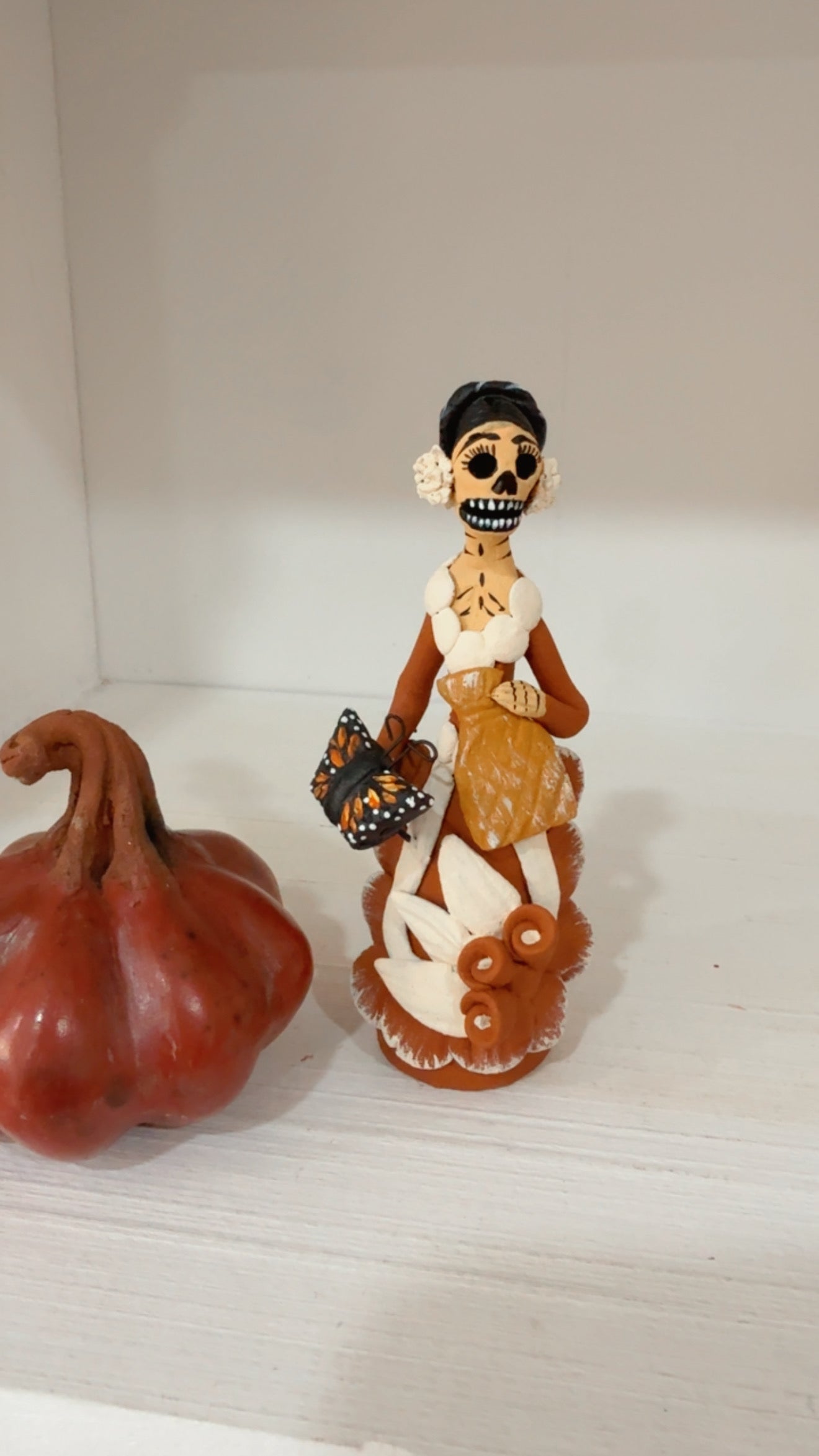 Mini Catrina soplador noche