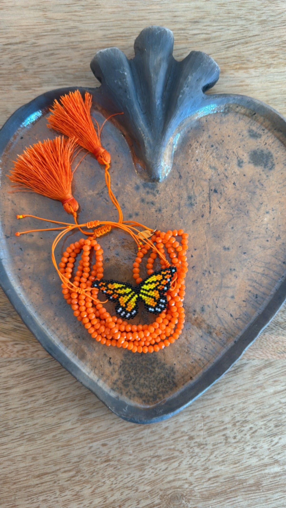 Juego de pulsera y mariposa miyuki joyería