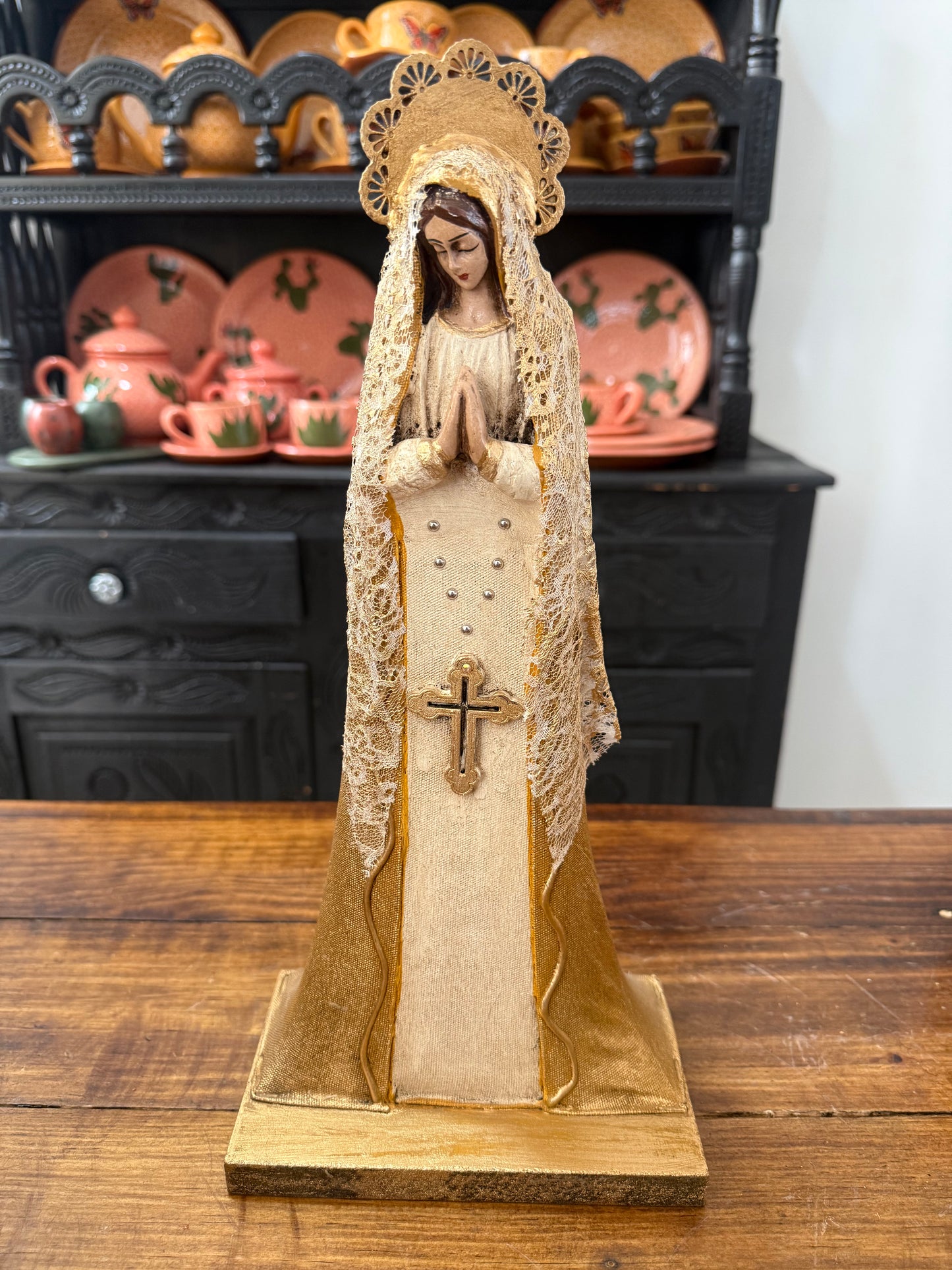 Virgen del Rosario arte religioso