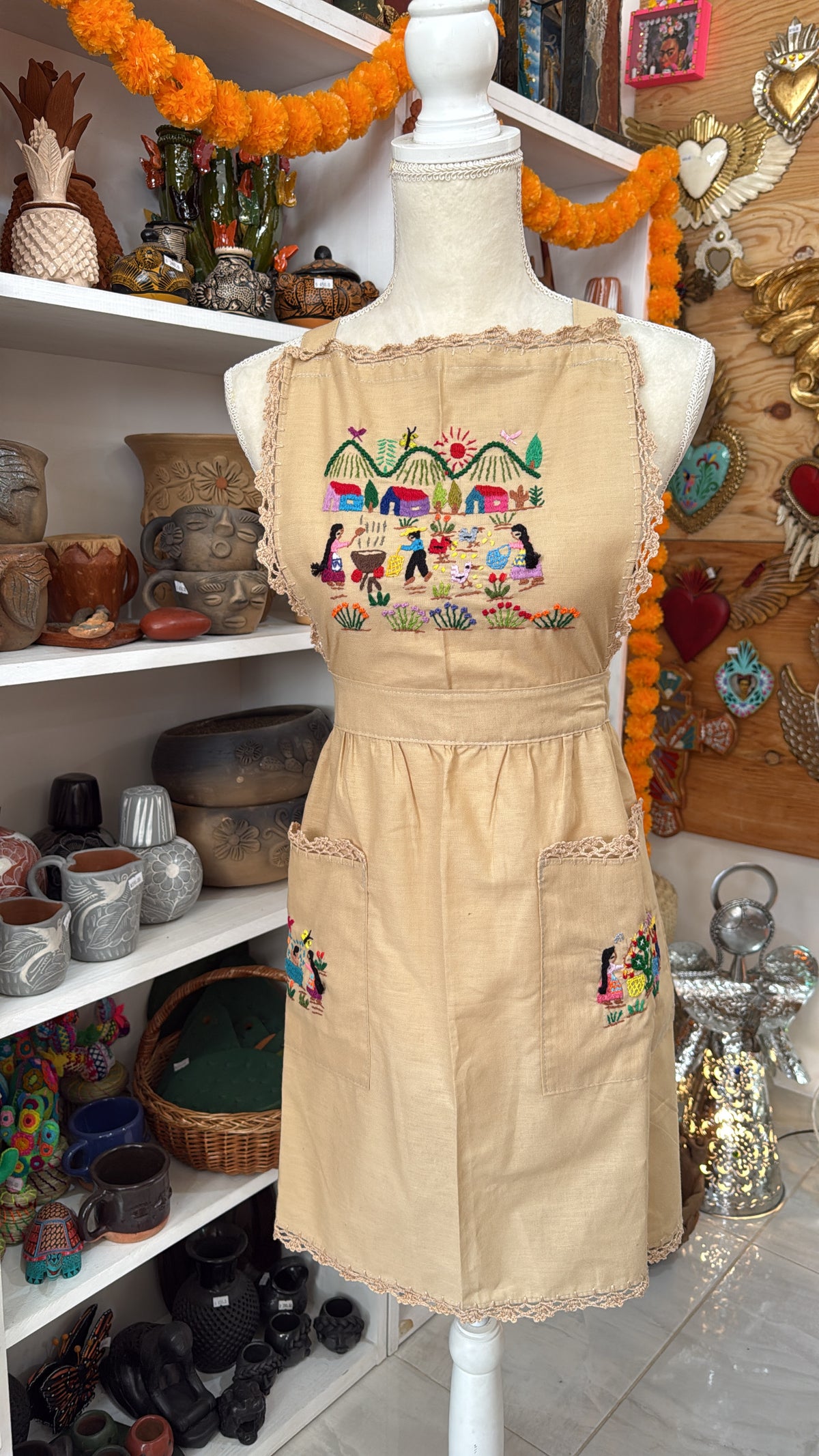 Mandil cocina en el campo Tzintzuntzan