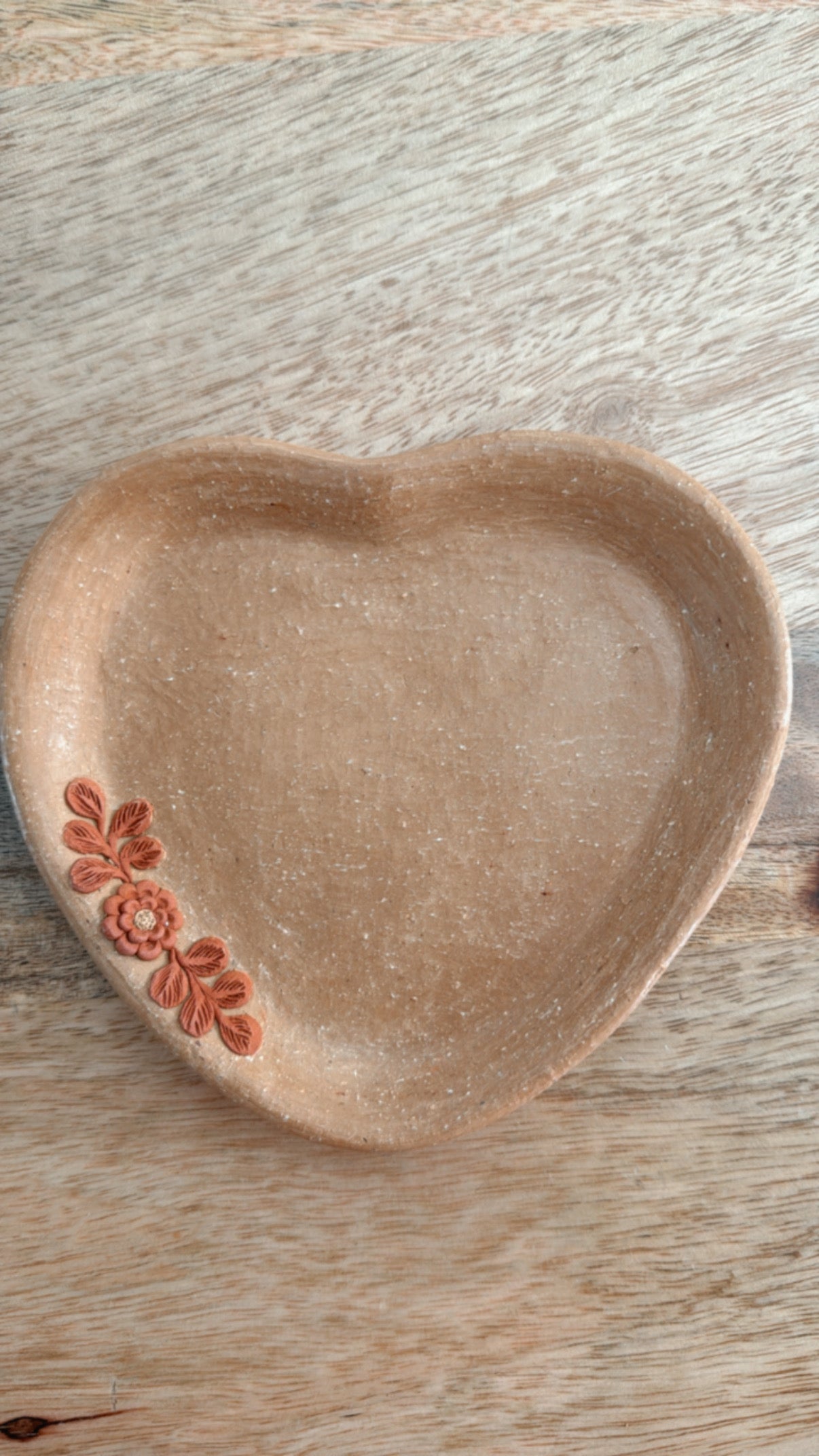 Platito individual de corazón Atzompa