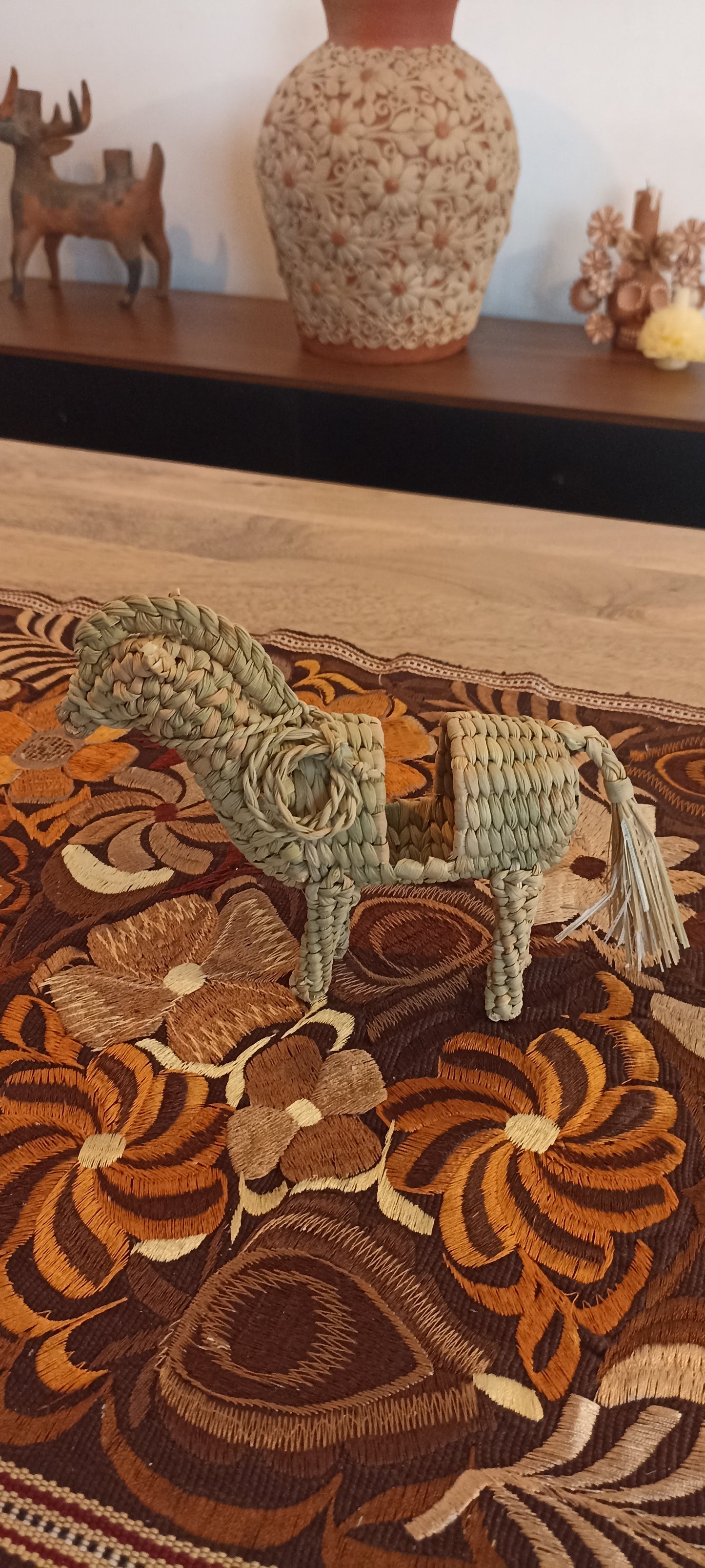 Servilletero de caballo de chuspata