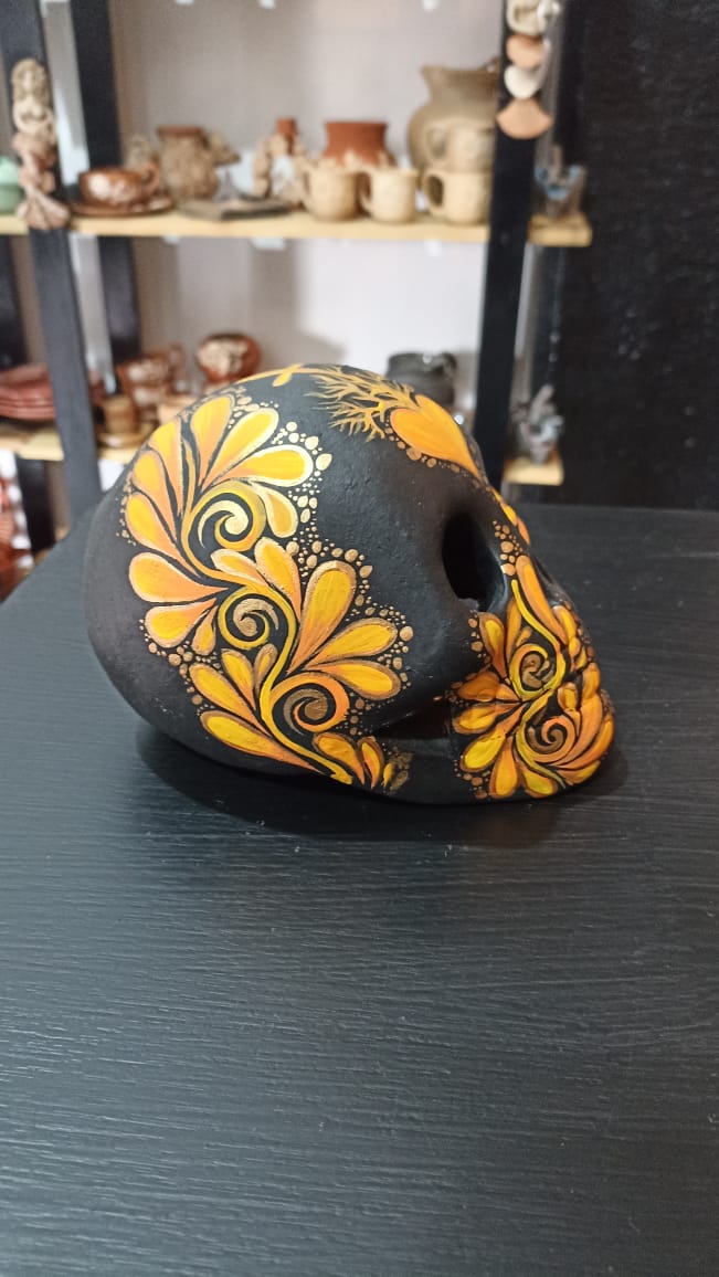 Cráneo de corazón colección día de muertos