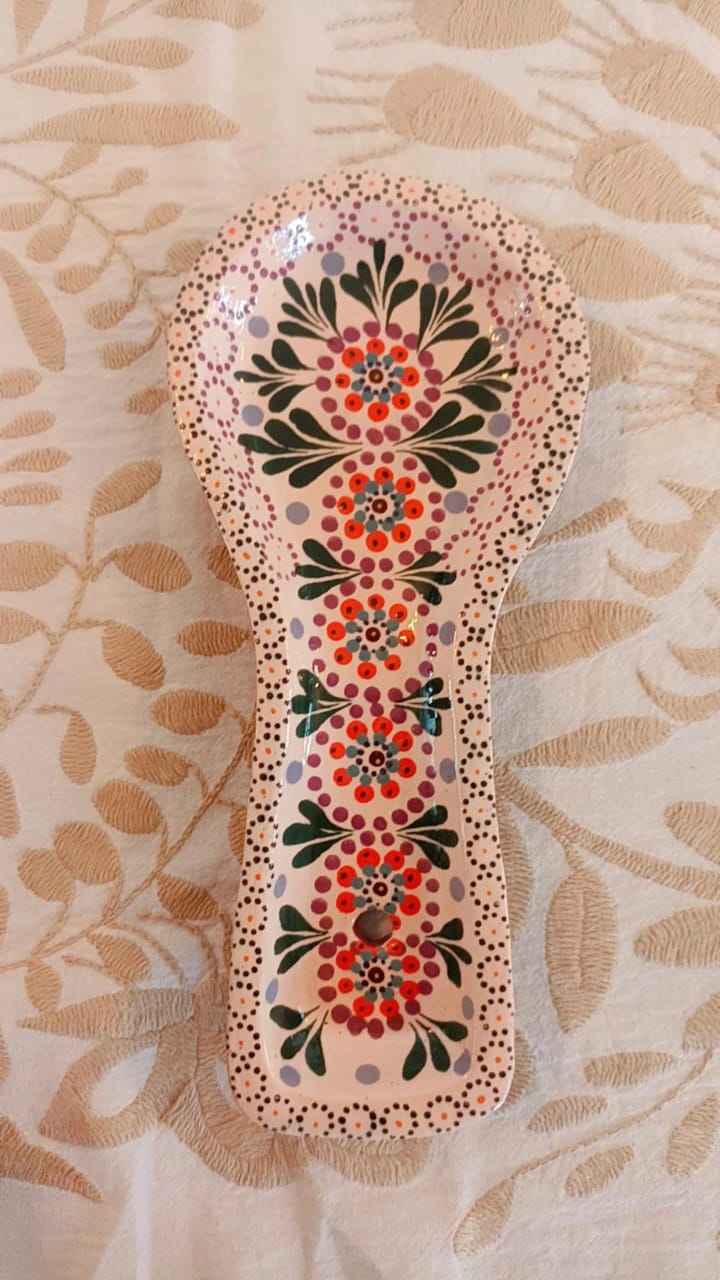 Portacuchara blanco colección suculentas