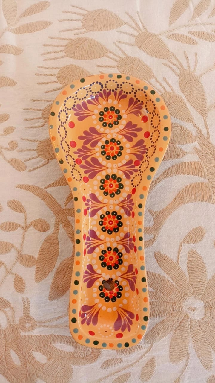 Portacuchara amarillo colección suculentas