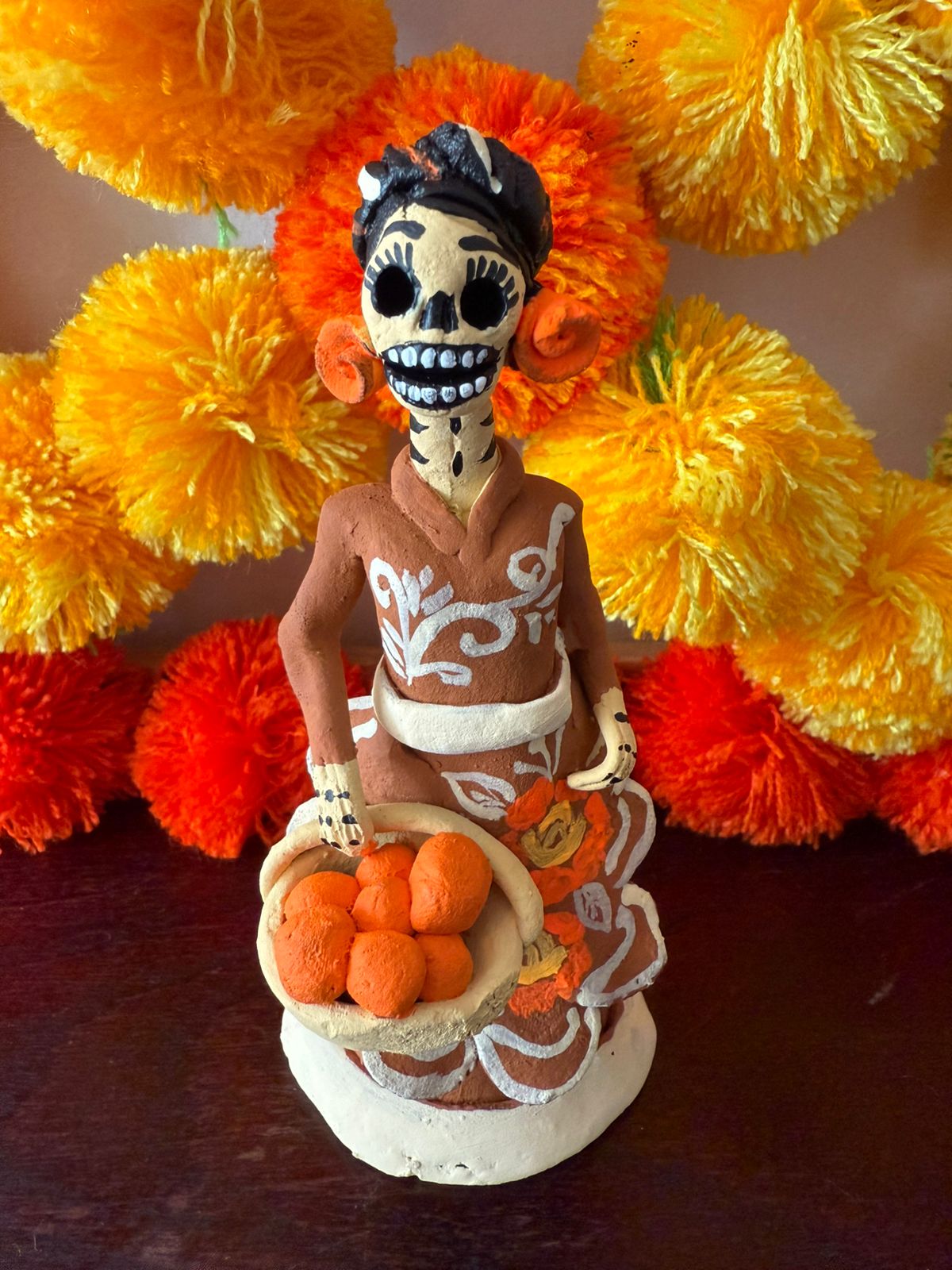 Mini Catrina papas en canasta noche