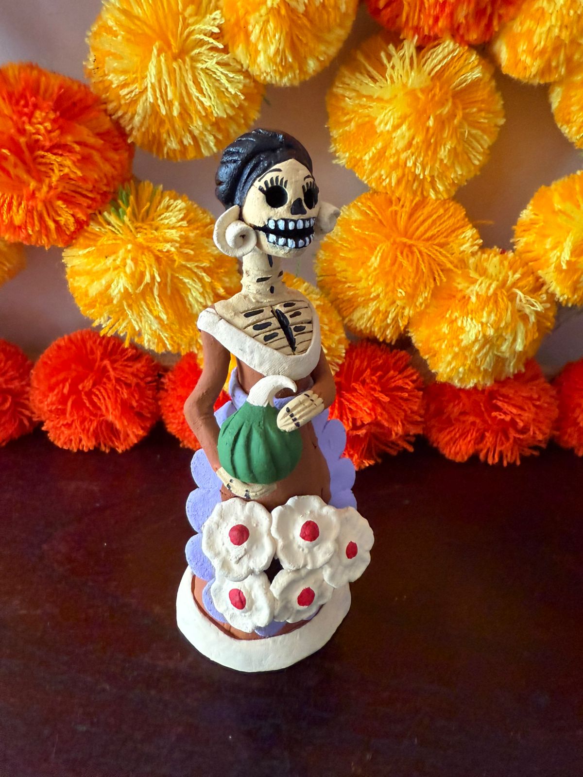 Mini Catrina calabaza noche