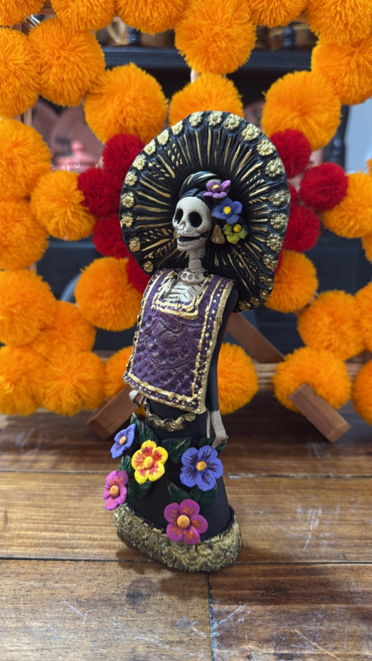 Catrina tehuana noche de ánimas