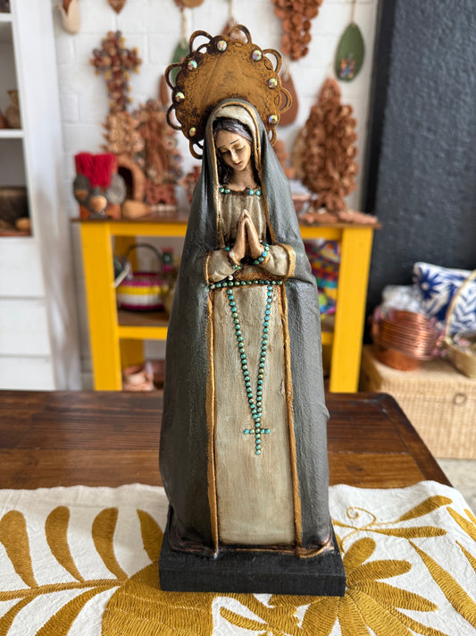 Virgen del rosario arte religioso
