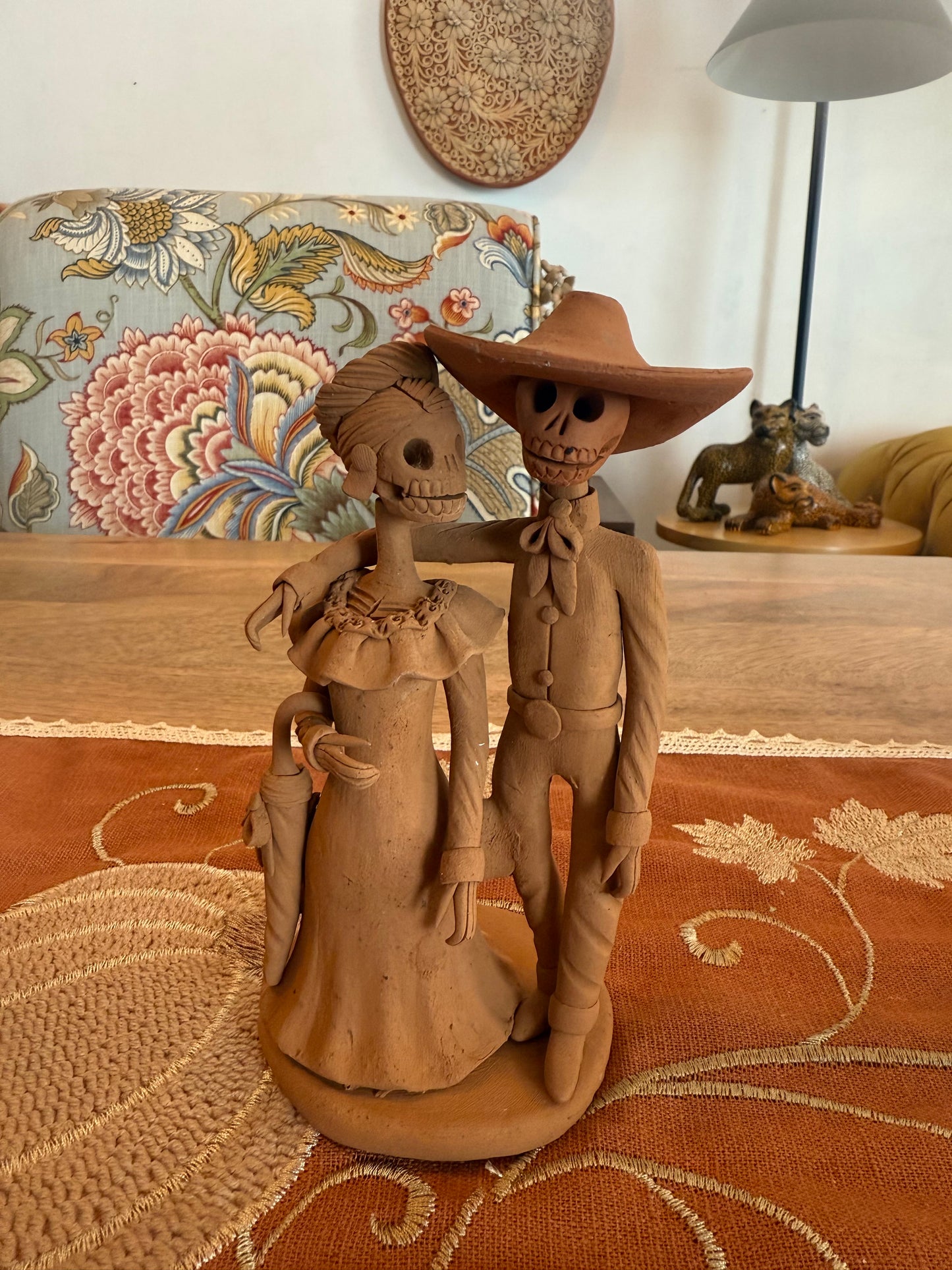 Pareja de catrines colección noche de ánimas amor eterno