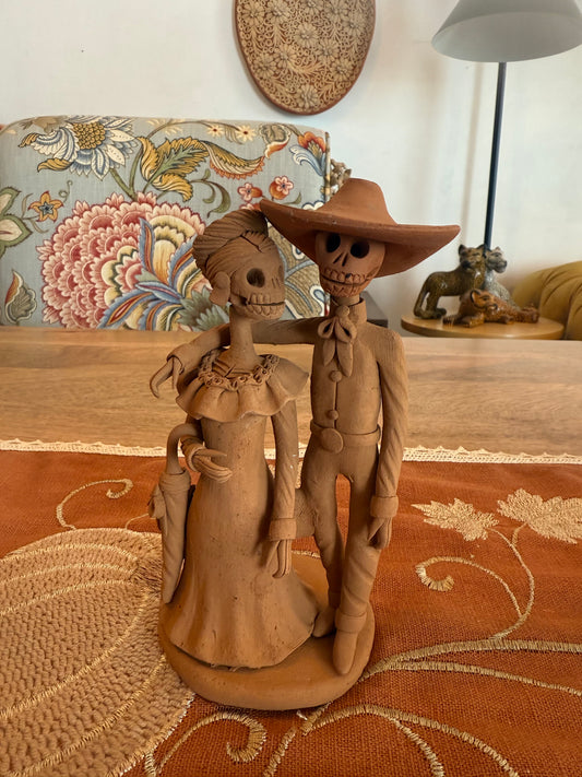 Pareja de catrines colección noche de ánimas amor eterno