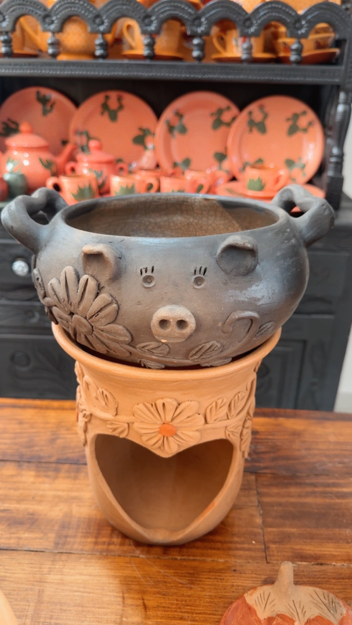 Cazuela ahumada de cerdito atzompa