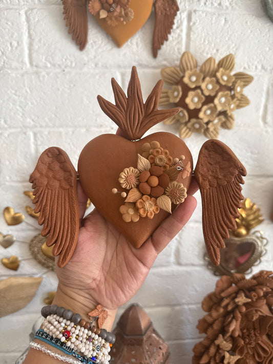 Corazón con alas modelo 1 Metepec