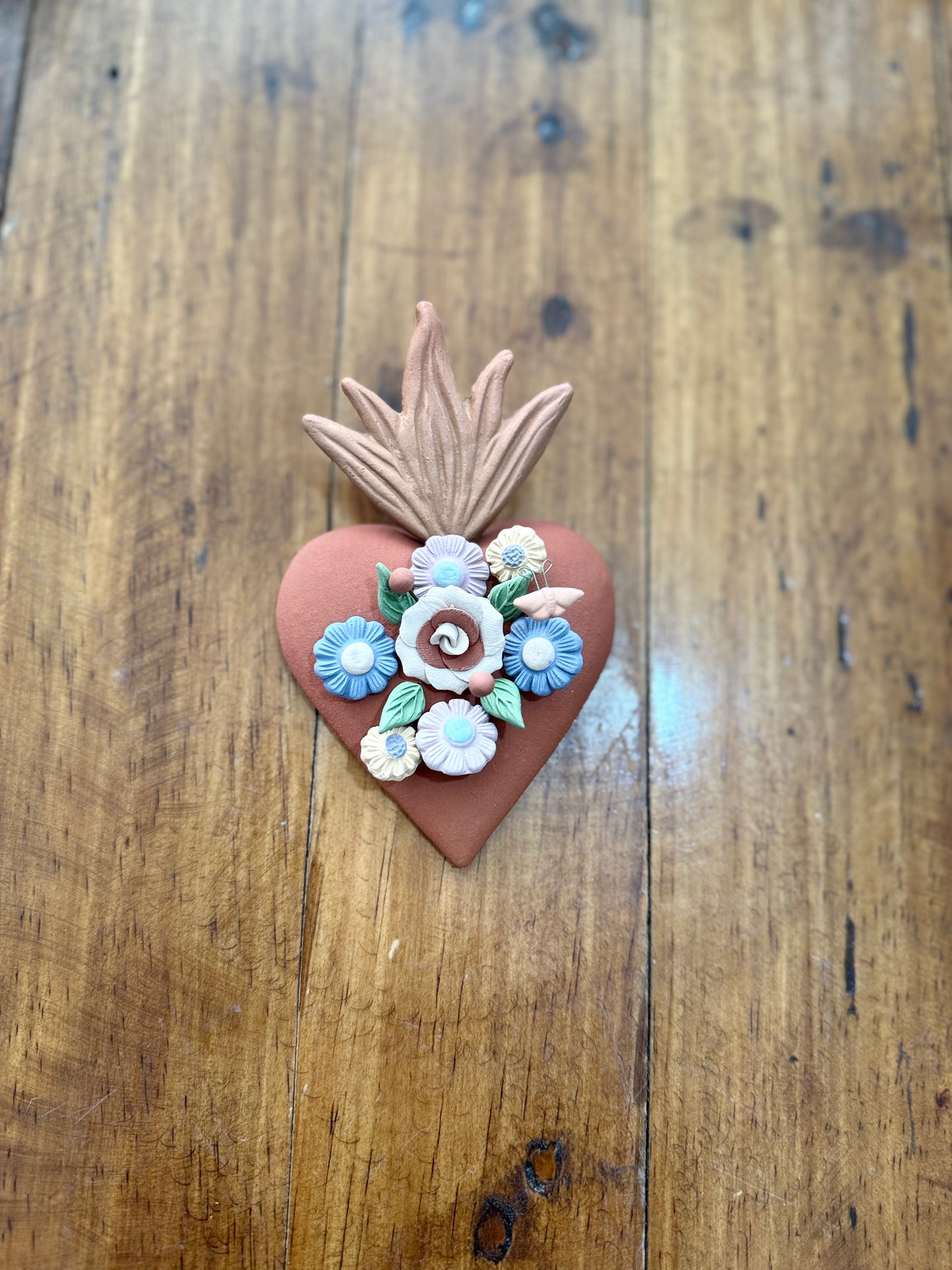 Corazón rojo 16 Cms Metepec