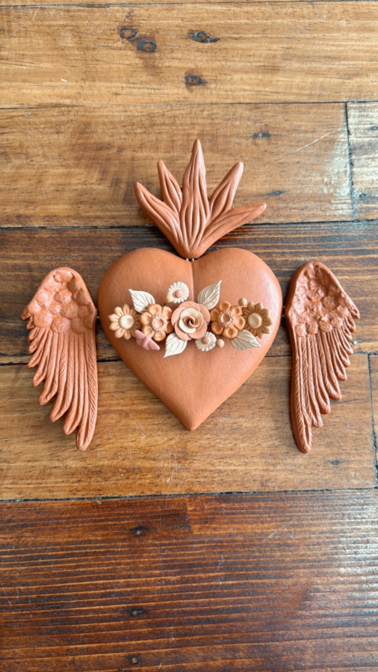 Corazón con alas modelo 3 Metepec
