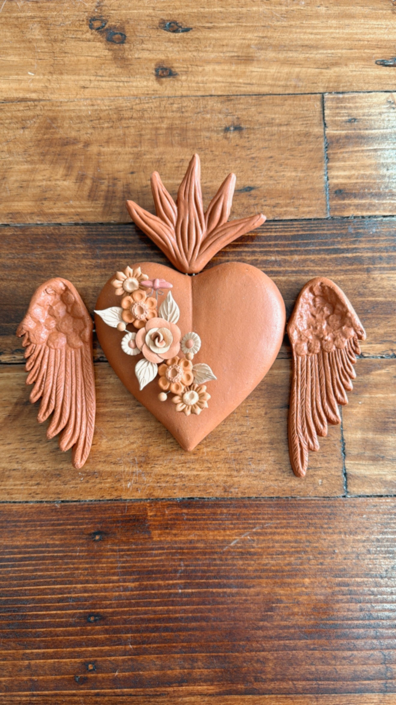 Corazón con alas modelo 2 Metepec