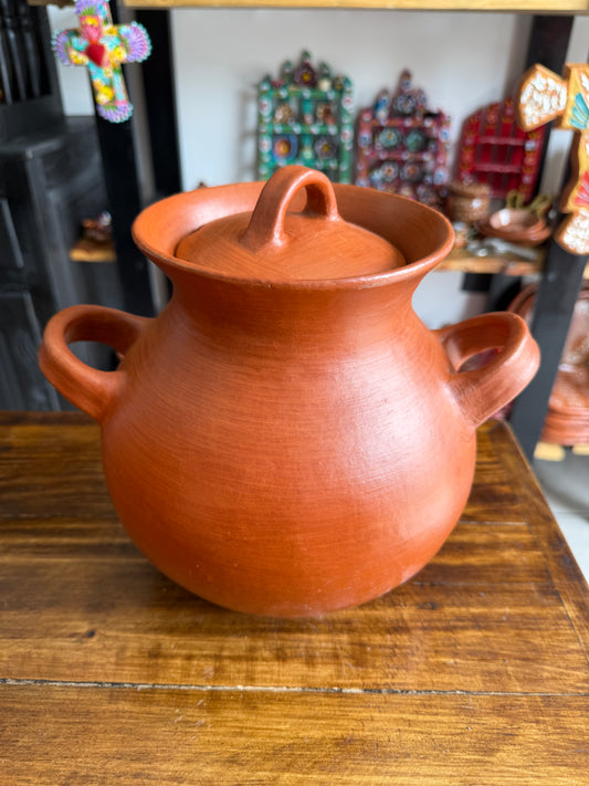 Olla de 1 litro barro rojo