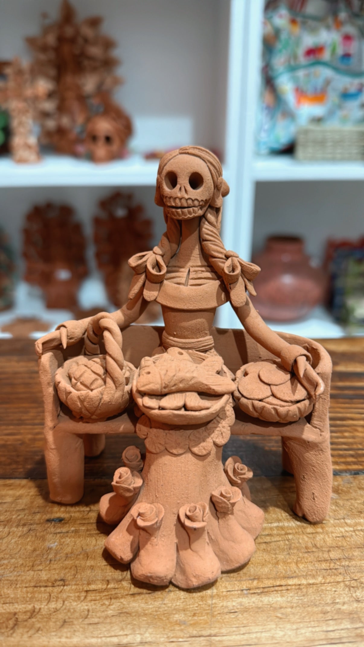 Catrina con panes colección día de muertos