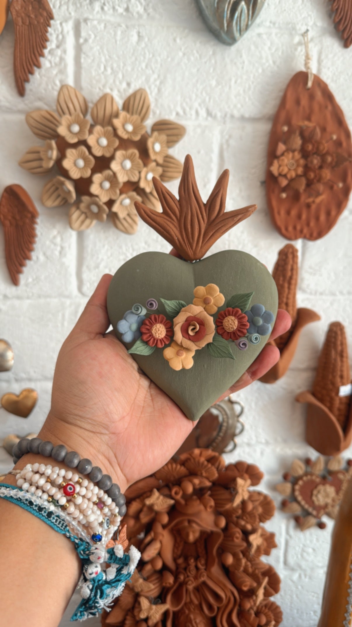 Corazón verde Metepec modelo 2