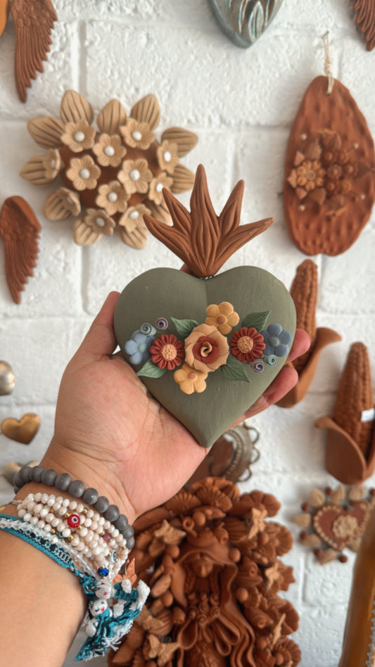 Corazón verde Metepec modelo 2