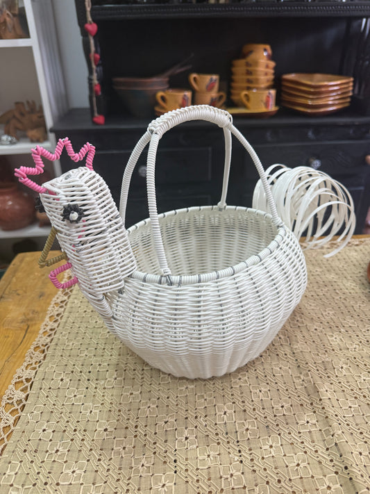 Gallina blanca canasta huevera modelo 2 PNG